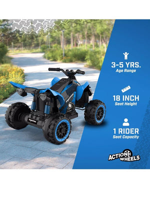 12V Blue Electric ATV Quad Cars for Kids Ages 3 to 6 Trend Times 1