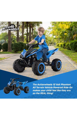 12V Blue Electric ATV Quad Cars for Kids Ages 3 to 6 Trend Times 3
