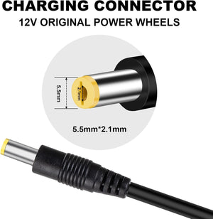 12V Charger for Kids Ride-On Cars Compatible with SUV Kid Trax and Dynacraft Toys Trend Times 2