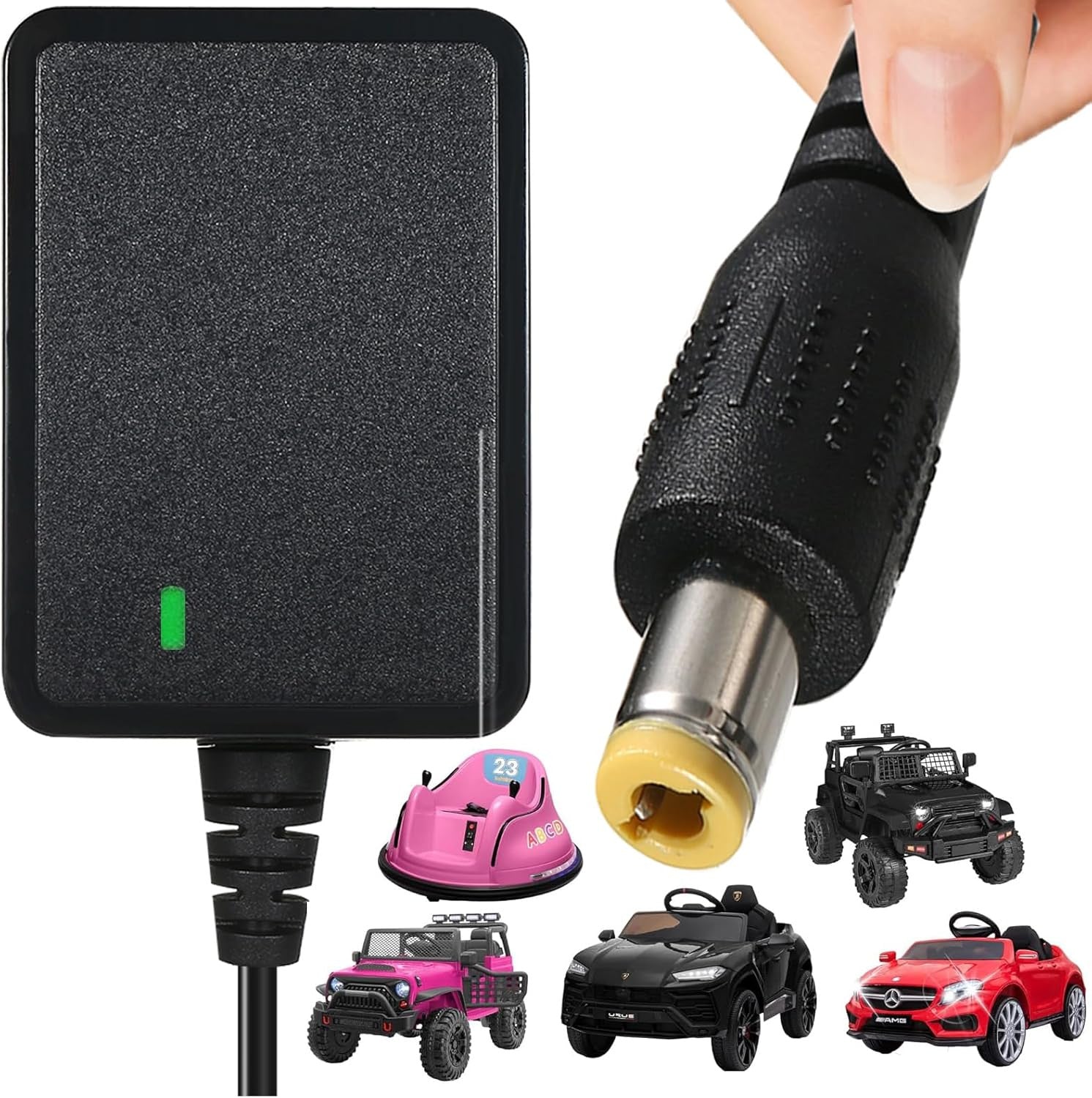 12V Charger for Kids Ride-On Car Class 2 Power Supply for Bumper Car Wrangler Trend Times 0