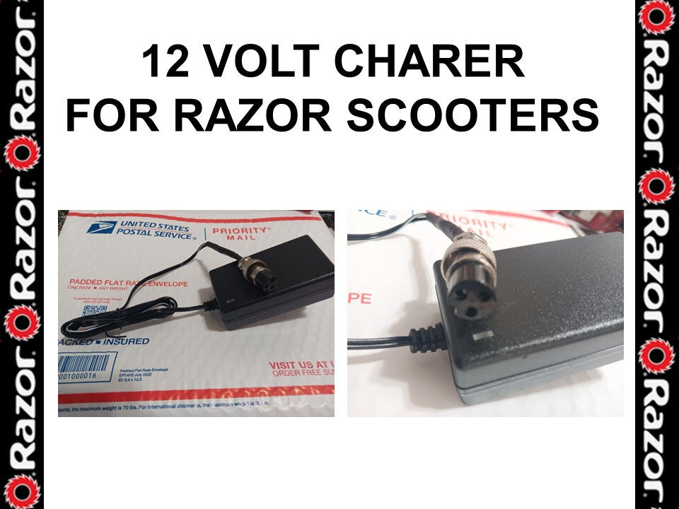 12V Charger with Red and Green Indicator Lights for Ride-On Scooters Trend Times 0