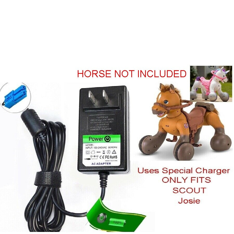 12V Charger Compatible with Scout Josie Pony Kid Trax Ride-On Animal Ride-Alone Toys Trend Times 0