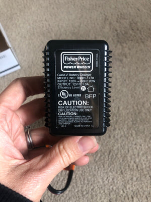 12V Grey Charger and Probe for Power Wheels Trend Times 3
