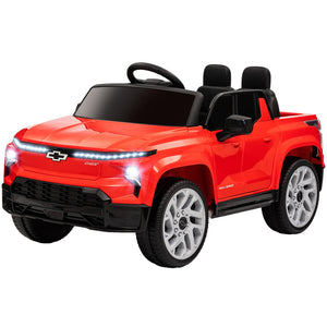12V Licensed Chevrolet Silverado RST Kids Electric Ride-On Car Red Trend Times 3