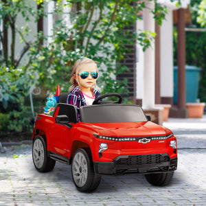 12V Licensed Chevrolet Silverado EV RST Kids Electric Ride-On Car Red Trend Times 8