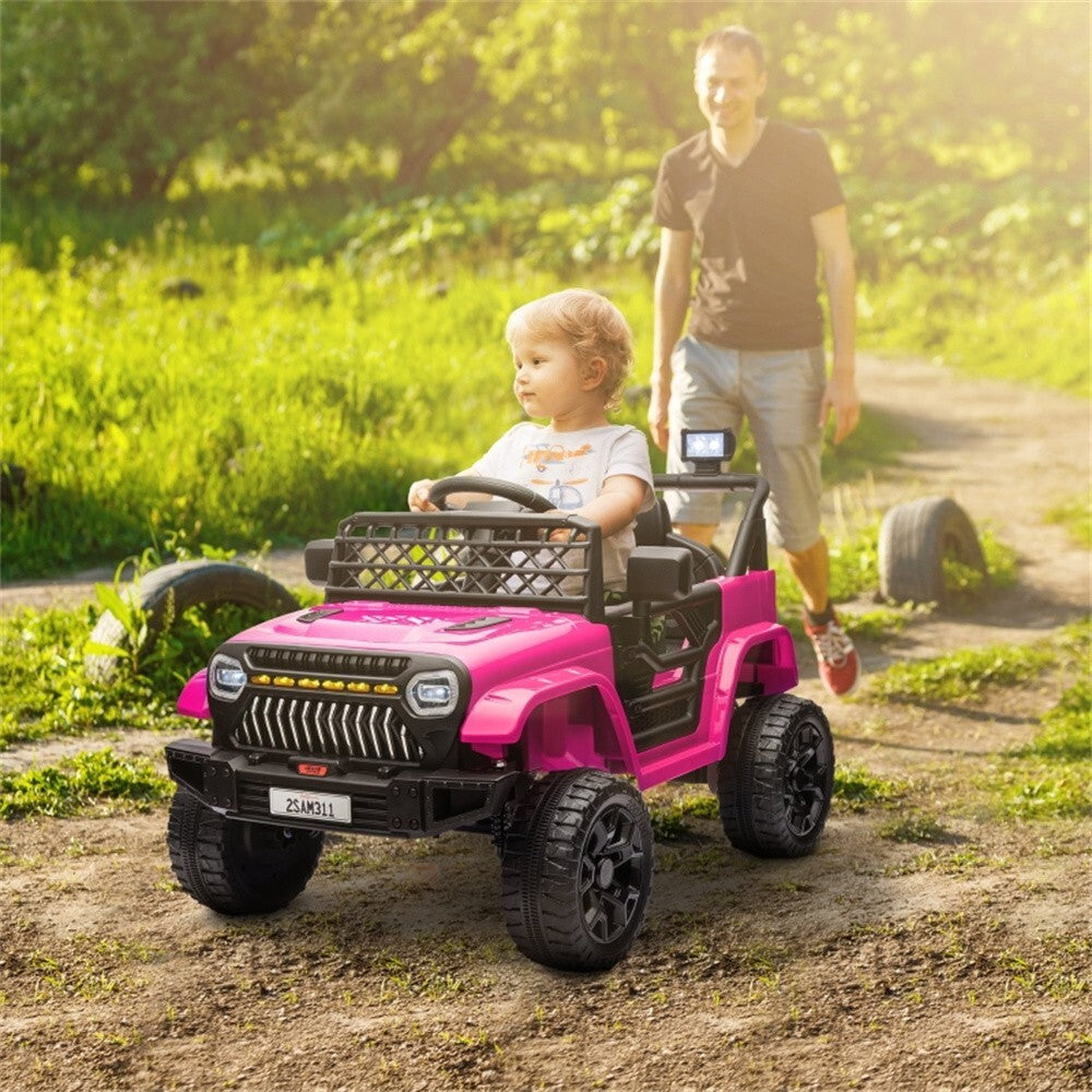 12V Pink Electric Kids Ride-On Toy Bike with Parental Remote Control Trend Times 1