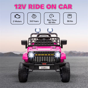 12V Pink Electric Kids Ride-On Toy Bike with Parental Remote Control Trend Times 6