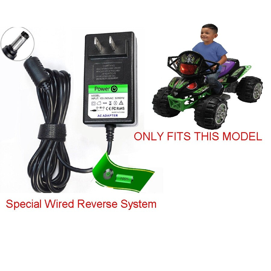 12V Circle Charger for Monster Jam Grave Digger ATV Quad Four Wheeler P Wheels Trend Times 0