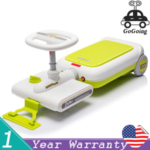 12V Kids Cleaning Go-Kart with Extendable Mop, 35W Motor, Adjustable Speed 1.86-2.49 MPH, Ages 3-6, Green Trend Times 0