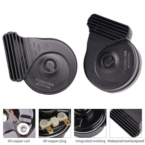 12V Compact Waterproof Car and Train Horn with High and Low Tones, Super Loud Trend Times 2