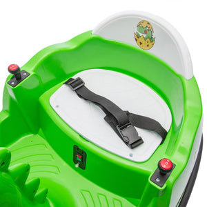 12V Dinosaur-Shaped Kids Ride-On Bumper Car with Spray, Light, and 360-Degree Rotation Trend Times 7