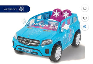 12V Disney Frozen Mercedes GLS 320 Powered Ride-On Car for Girls Ages 3 to 5 Trend Times 10