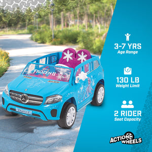 12V Disney Frozen Mercedes GLS 320 Electric Ride-On Car for Girls Ages 3+ with 5 MPH Speed Trend Times 4