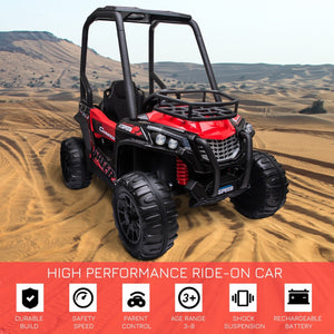 12V Dual Motor Kids Electric Ride-On UTV Toy Truck with Forward Gear Battery Powered Trend Times 3