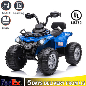 12V Electric 4-Wheel Battery-Powered Kids Ride-On ATV Quad Motorcycle Car Trend Times 10