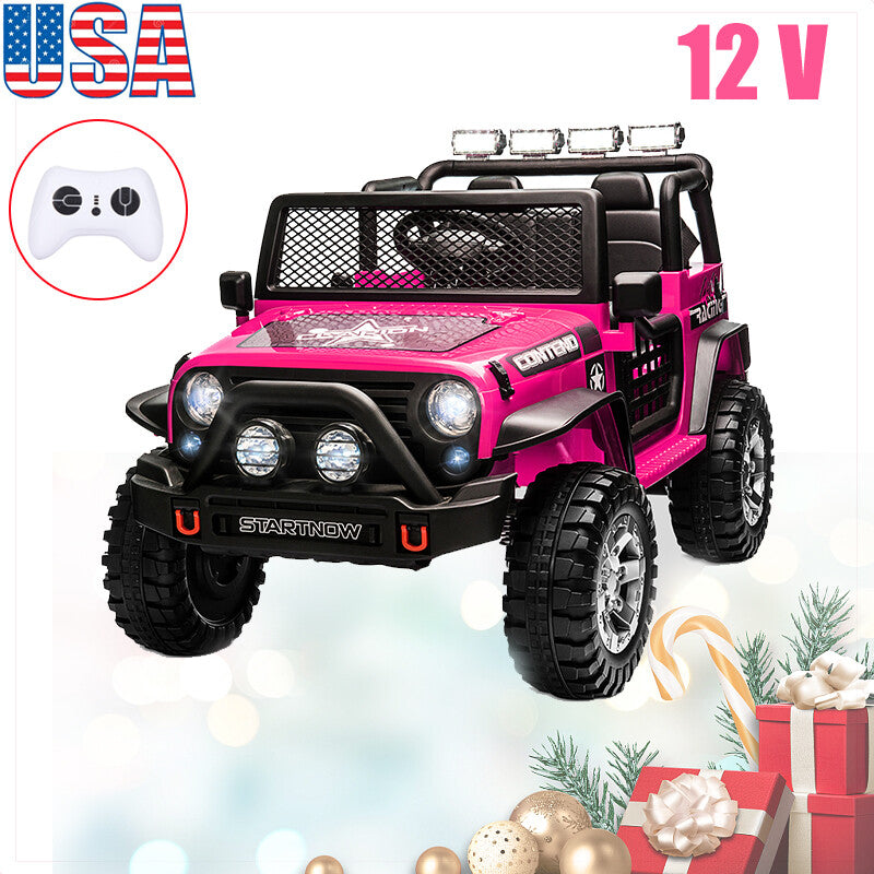 12V Electric Battery-Powered Kids Ride-On Jeep Toy Car 2-Seater with Remote Control and MP3 Player Trend Times 0