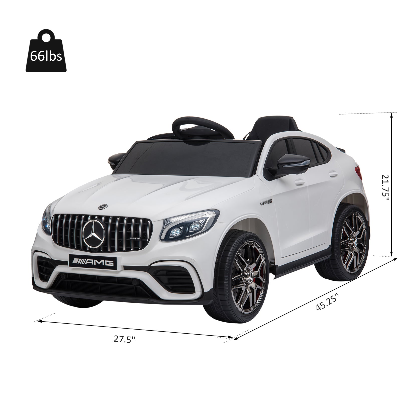 12V Battery-Powered Electric Riding Car Toy for Toddlers Mercedes Benz Coupe Trend Times 1