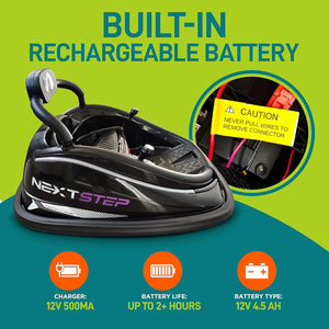 12V Electric Kids Bumper Car with Remote Control, 360° Spin, and LED Lights Trend Times 2