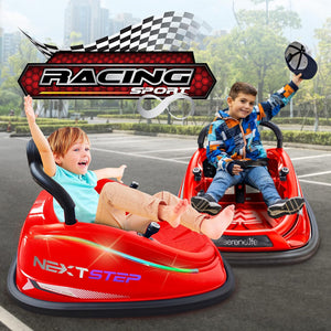 12V Electric Kids Bumper Car with Remote Control, 360° Spin and LED Lights Trend Times 6