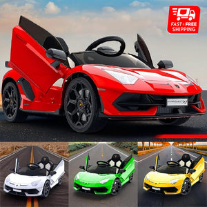 12V Licensed Lamborghini Electric Ride-On Car for Kids with 2 Speeds Battery Powered Toy Trend Times 2
