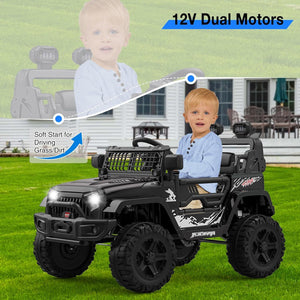 12V Battery-Powered Electric Ride-On Truck for Kids with Remote Control Toy Car Trend Times 2