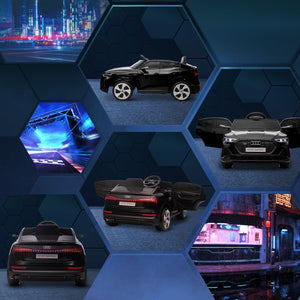 12V Electric Ride-On Car for Kids with Remote Control, Safety Belt, and LED Lights in Black Trend Times 9