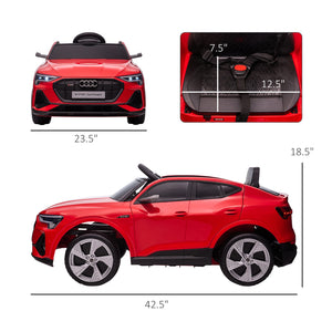 12V Electric Kids Car with Remote Control, Safety Belt, and LED Lights – Red Trend Times 2