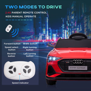 12V Electric Kids Car with Remote Control, Safety Belt, and LED Lights – Red Trend Times 5