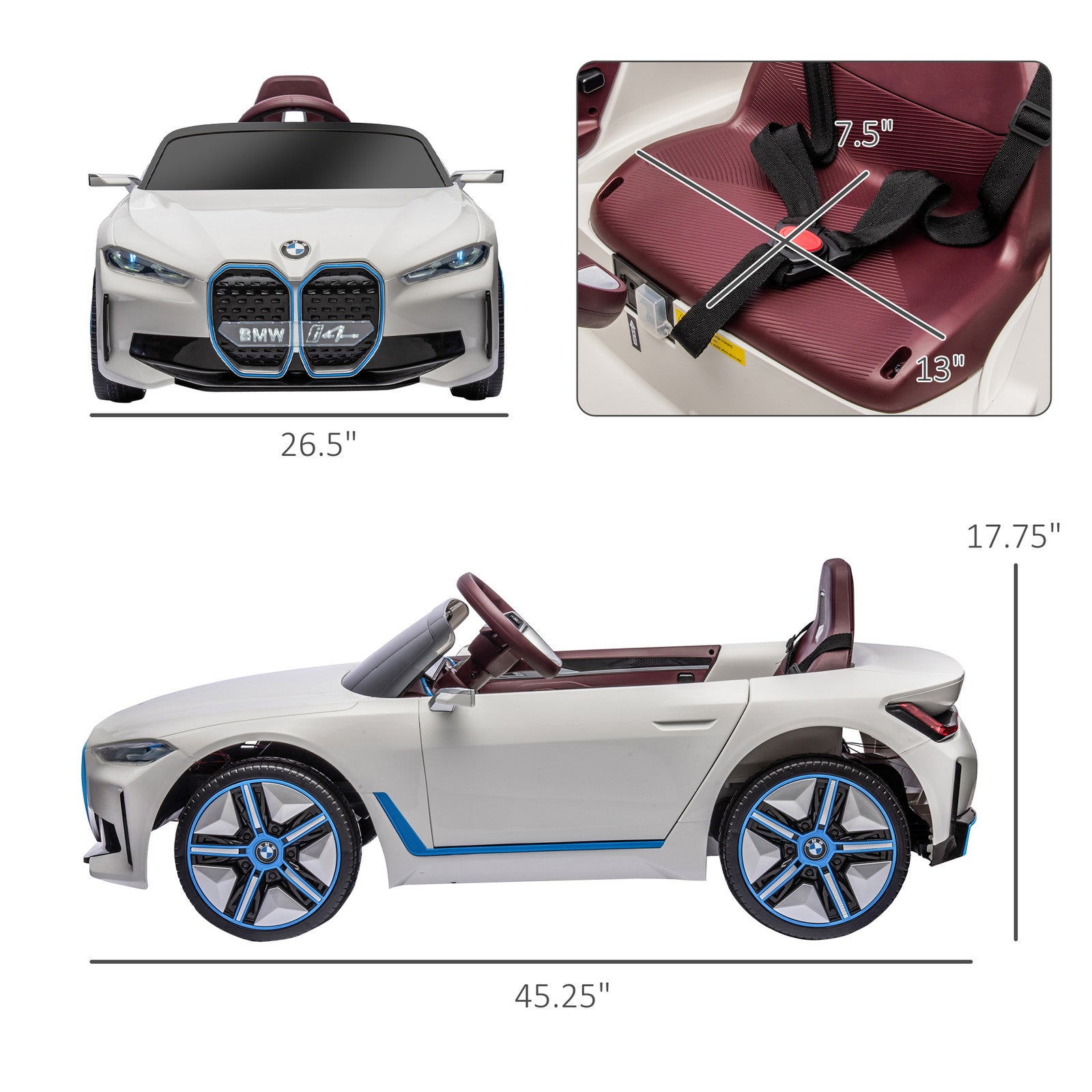 12V Electric Kids Car with 2.4G Remote Control, Suspension, and Music Trend Times 1