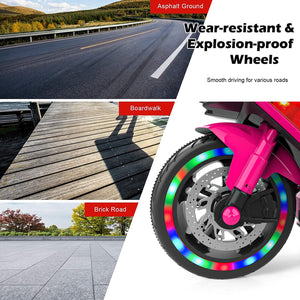 12V Electric Ride-On Motorcycle for Kids with Lights, Wheels, and Bluetooth Music Trend Times 7