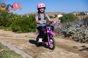 12V Electric Battery-Powered Pink Dirt Bike for Kids Ages 5 and Up Trend Times 5