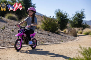 12V Electric Battery-Powered Pink Dirt Bike for Kids Ages 5 and Up Trend Times 7