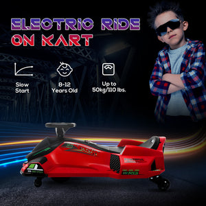 12V Electric Go-Kart Ride-On Toy with 5 MPH Drifting Speed for Kids 8-12 Years Outdoor Use Trend Times 2