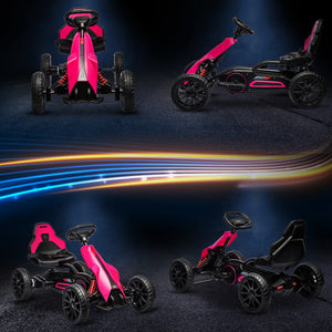 12V Electric Pink Kids Go-Kart with Adjustable Speed Trend Times 7