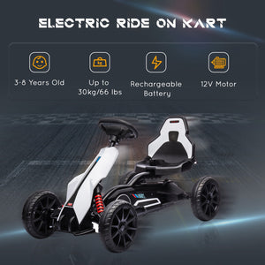 12V Electric Ride-On Go-Kart for Kids Ages 3-8, Boys and Girls, 3.1 MPH Speed Trend Times 3