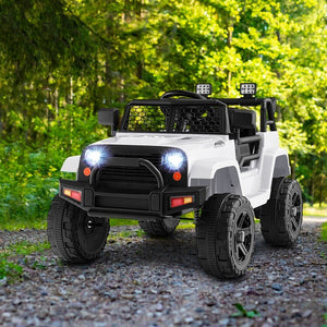 12V Electric Ride-On Truck Car Toy for Kids with Seat Belt, Music, and Remote Control Trend Times 1