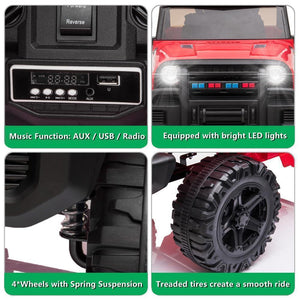 12V Electric Ride-On Truck for Kids with Seat Belt and Remote Control Trend Times 3