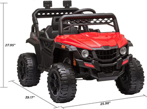 12V Electric Ride-On Truck Car Toy for Kids with Seat Belt and Remote Control Trend Times 2