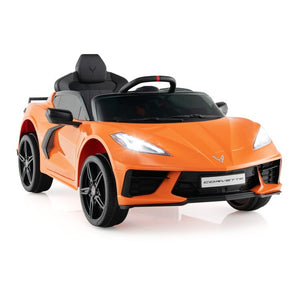 12V Electric Licensed Chevrolet Corvette C8 Kids Ride-On Car with Remote Control Trend Times 1