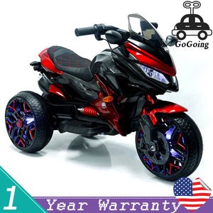 12V Electric Kids 3-Wheel Ride-On Motorcycle with Hand-Control and Lighting Wheels Trend Times Variant 0