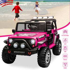 12V Electric 2-Seater Kids Ride-On Truck Jeep with Remote Control Trend Times 0