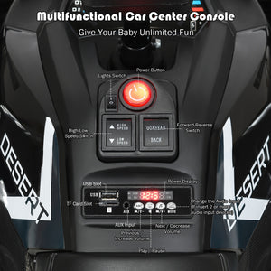 12V Electric Kids Ride-On 4 Wheeler ATV Quad with LED Lights Black Trend Times 6