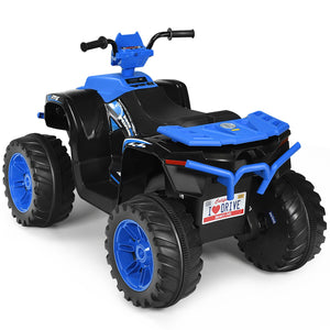 12V Electric Kids Ride-On ATV 4-Wheeler Quad with Music and LED Lights Navy Trend Times 5