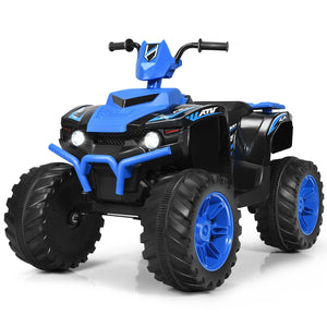 12V Electric Kids Ride-On ATV 4-Wheeler Quad with Music and LED Lights Navy Trend Times Variant 0