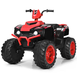 12V Electric Kids Ride-On 4 Wheeler ATV Quad with Music and LED Lights Red Trend Times Variant 0