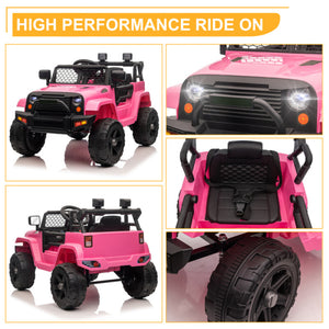 12V Electric Kids Ride-On Jeep with Dual Drive and 2.4G Remote Control Trend Times 1