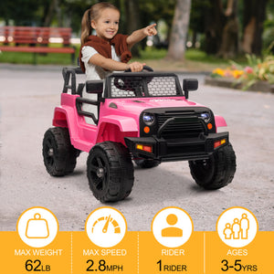 12V Electric Kids Ride-On Jeep with Dual Drive and 2.4G Remote Control Trend Times 3