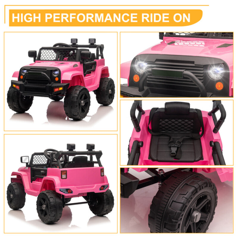 12V Electric Kids Ride-On Jeep with Dual Drive and 2.4G Remote Control Trend Times 1
