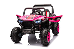 12V Electric Kids Ride-On Off-Road UTV Toy Car with 4 Wheels, Seat Belt, Leather Seat, and Remote Control Trend Times 3