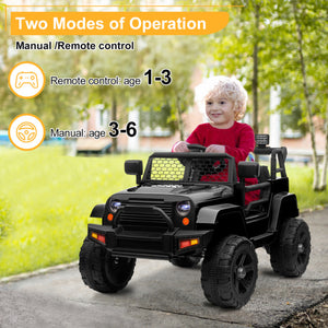 12V Electric Dual-Drive Remote Control Ride-On Truck for Kids Ages 3-5 Trend Times 7